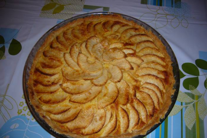 Tarta de manzana con coco