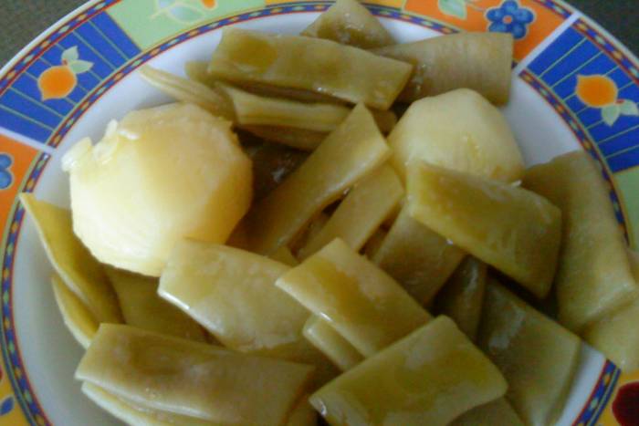 Judías verdes con patata de dieta