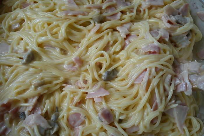 Mis espagueti a la carbonara