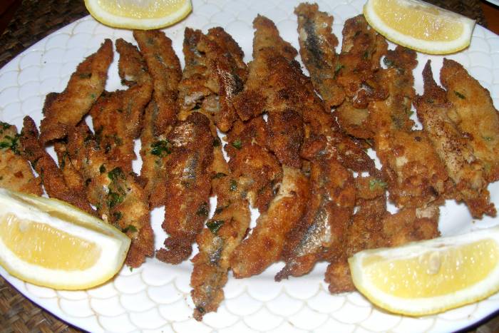 Boquerones crujientes