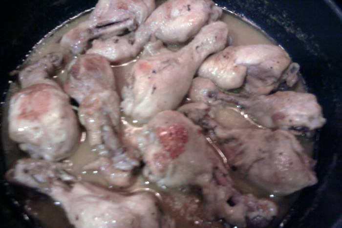 Muslos de pollo a la pimienta