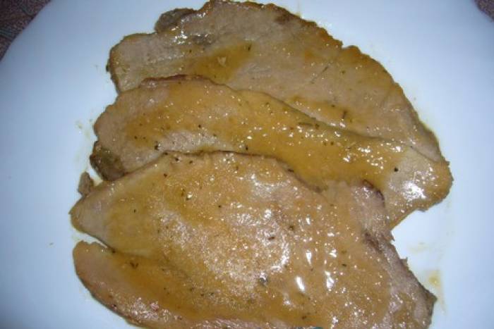 Tapa de cerdo al horno