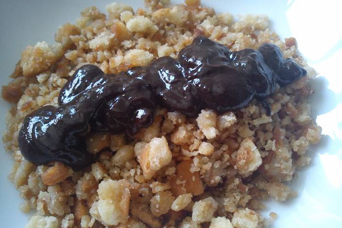 Migas con chocolate