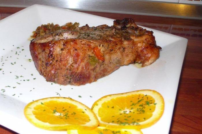 Asado de cerdo a la naranja