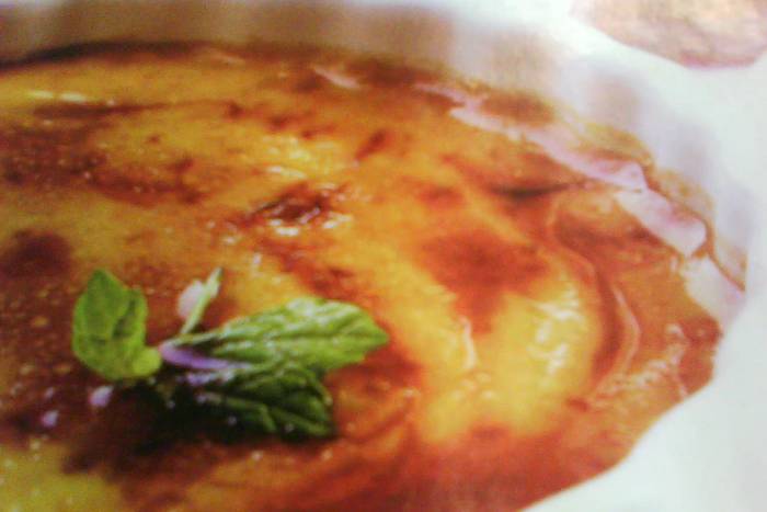 Arroz con leche quemado