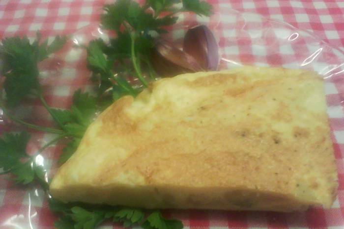 Tortilla de patata y garbanzos