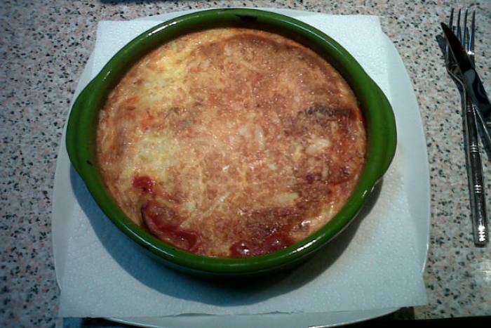 Cazuelita de berenjenas gratinadas