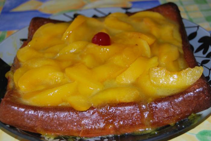 Tarta de melocoton