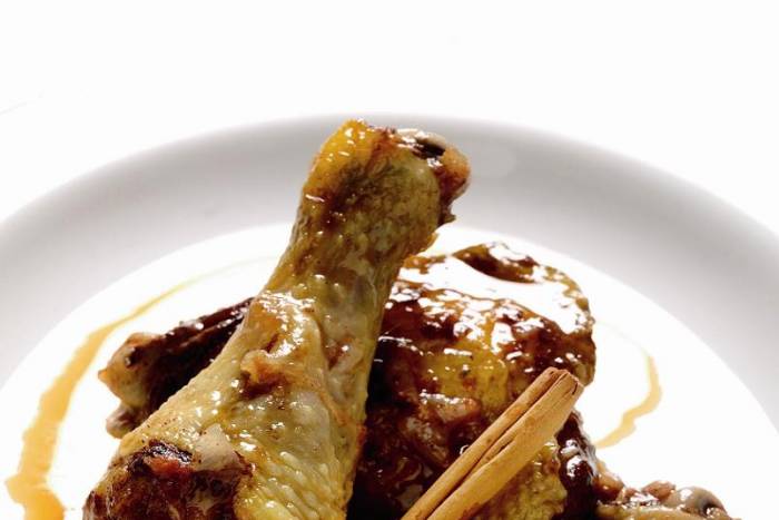 Pollo con canela