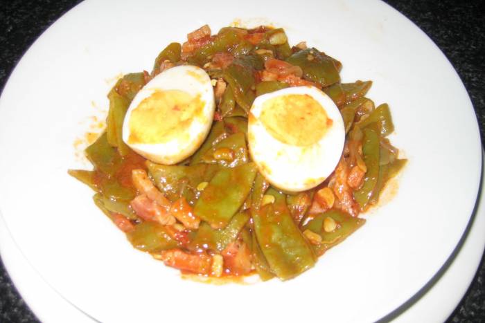 Judías verdes con tomate