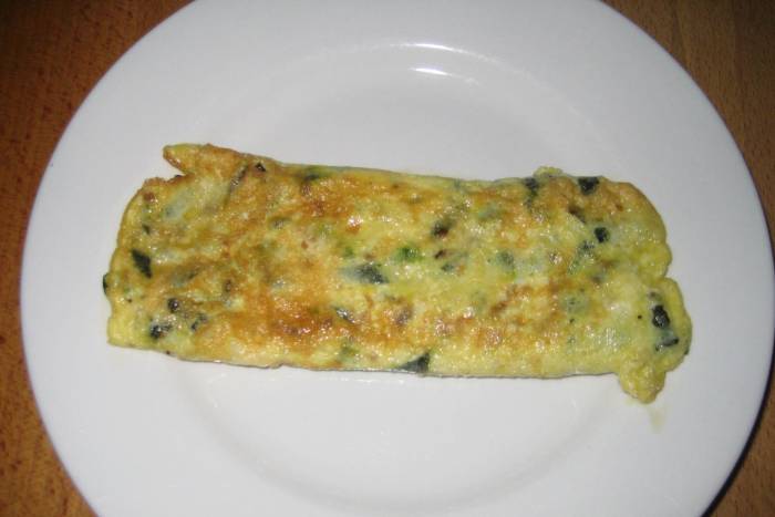 Tortilla de cáscara de pepino