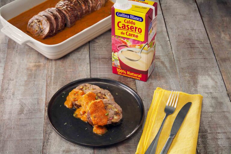 Redondo de ternera relleno al horno