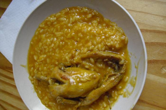 Codornices con arroz