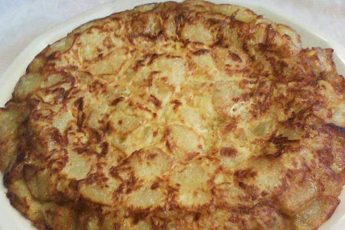 Tortilla sin huevo