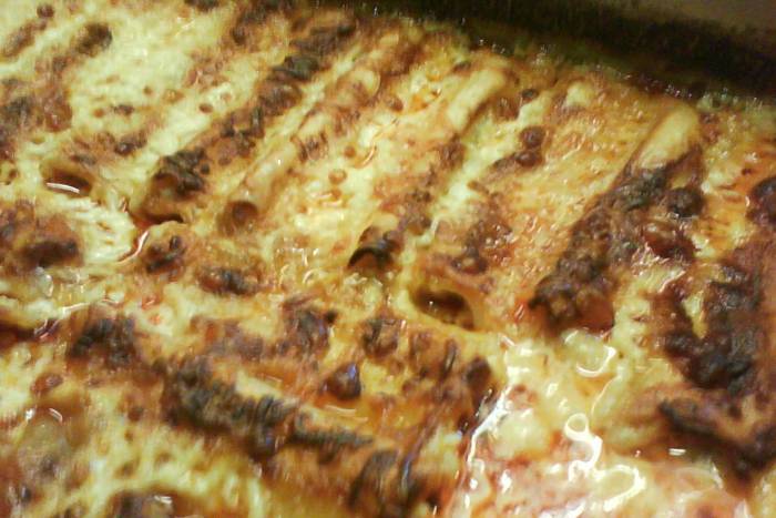 Canelones sin bechamel