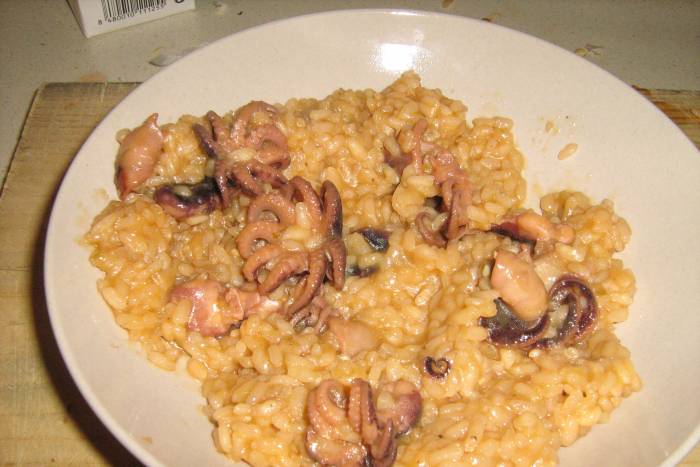 Pulpitos con arroz