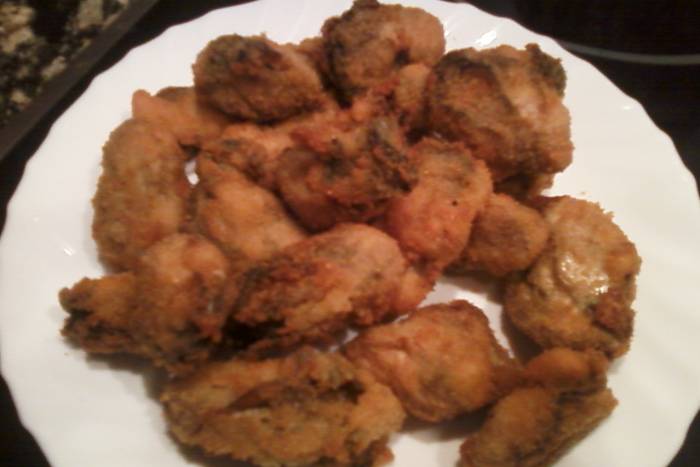Ostiones fritos