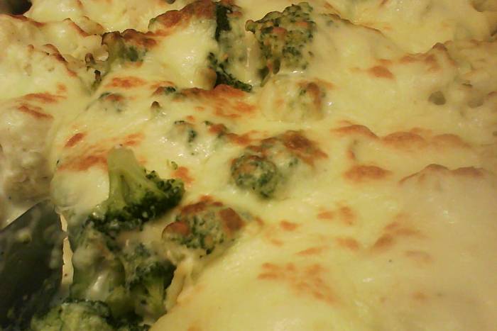 Verduras con bechamel