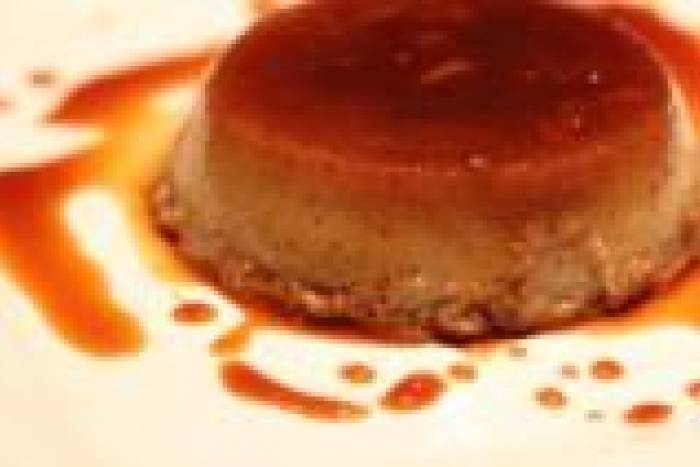 Flan de café con leche condensada