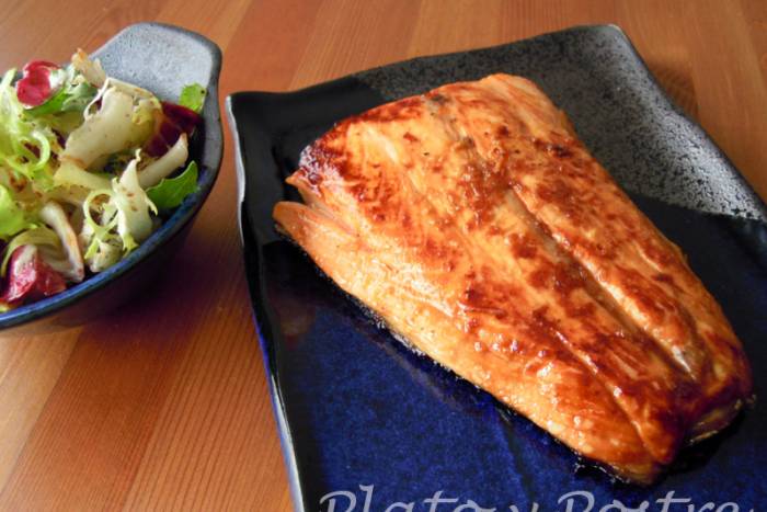 Salmón en salsa teriyaki
