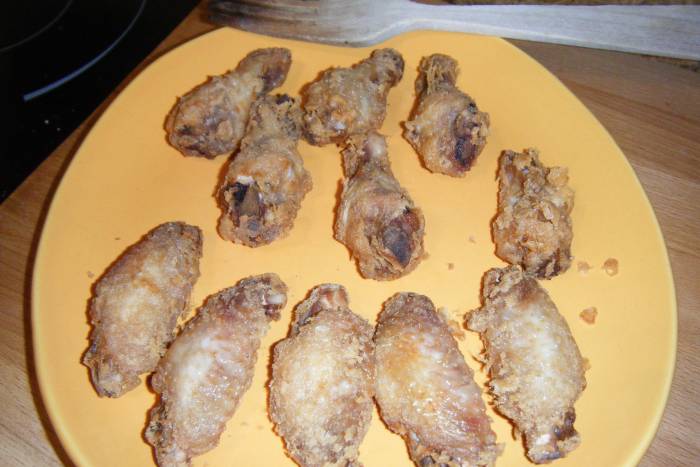 Alitas de pollo adobadas