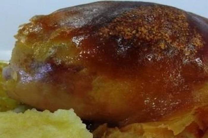 Pierna de cerdo horneada