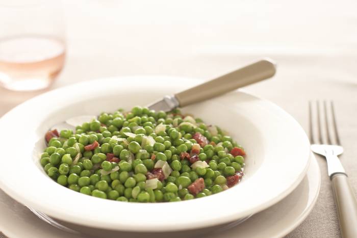 Guisantes con jamón