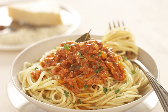 Espaguetis a la boloñesa
