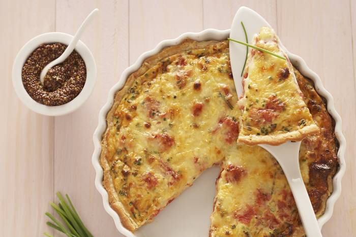 Quiche de tomate y queso
