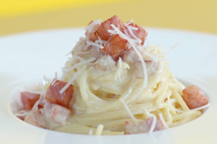Espaguetis a la carbonara