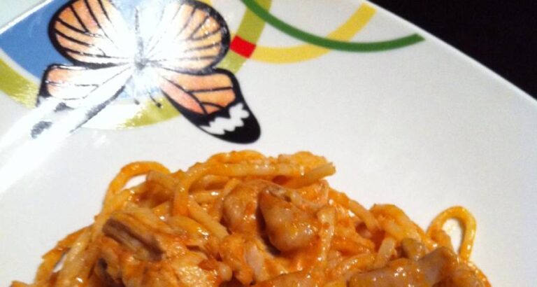 Espaguetis con salsa de cerveza