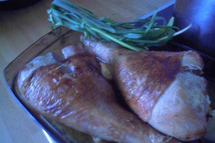 Jamoncitos de pavo al horno