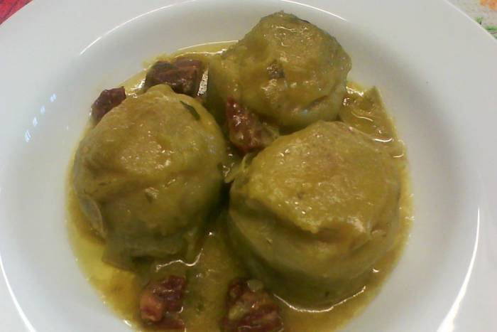 Alcachofas con chistorra