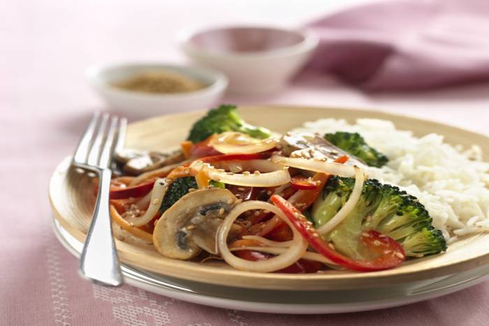 Salteado de verduras al estilo oriental