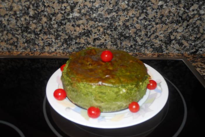 Pudin de espinacas