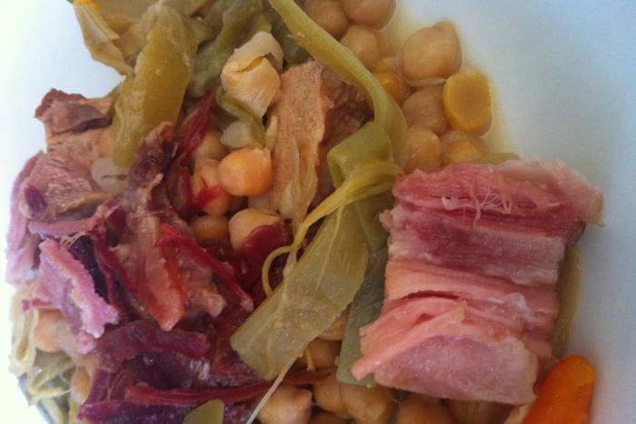 Puchero de garbanzos