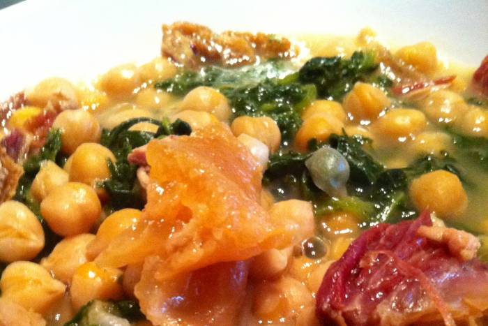 Potaje simple de garbanzos