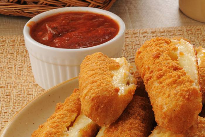 Mozzarella rebozada