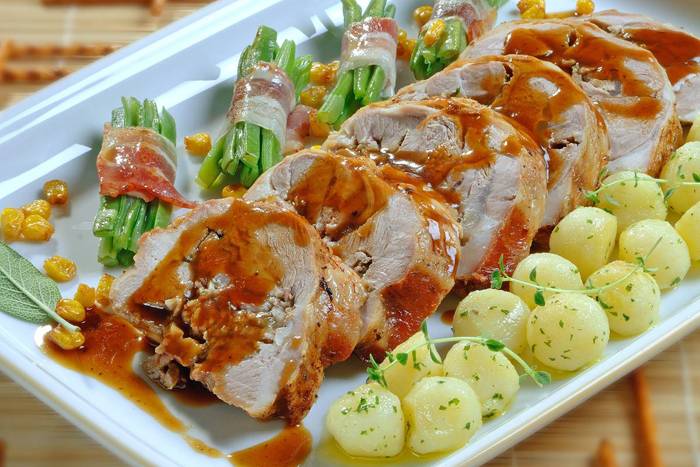 Paletilla de cordero rellena