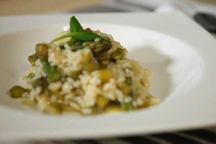Risotto de espárragos