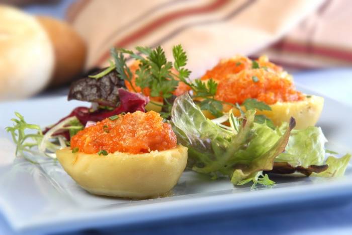 Patatas rellenas de sobrasada