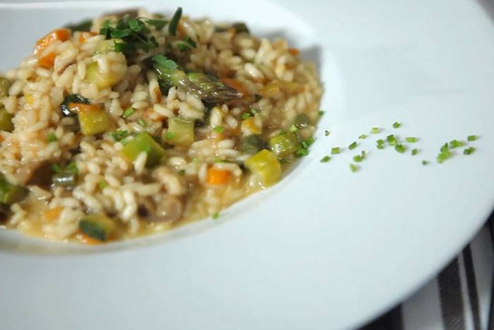 Risotto con verduras