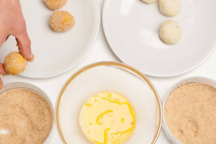 Tus croquetas, bien crujientes