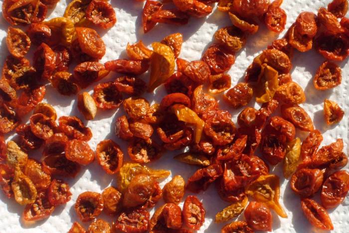 Seca los tomates en casa