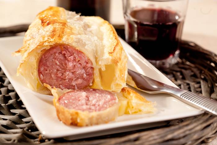 Salchichas en costra