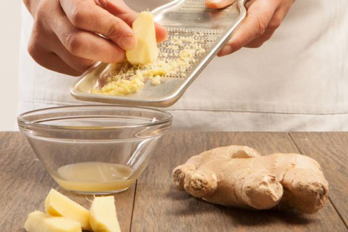 Jengibre rallado para dar sabor