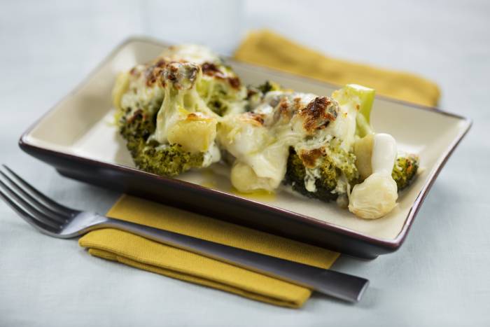 Ñoquis con brócoli