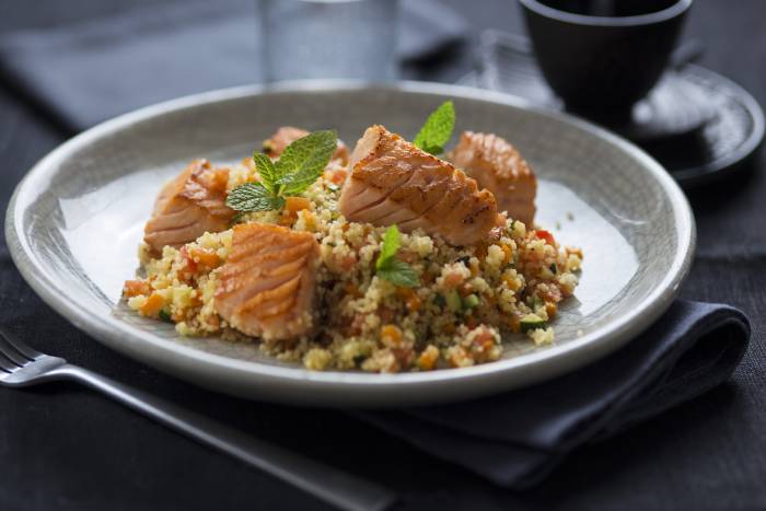 Cuscús de salmón