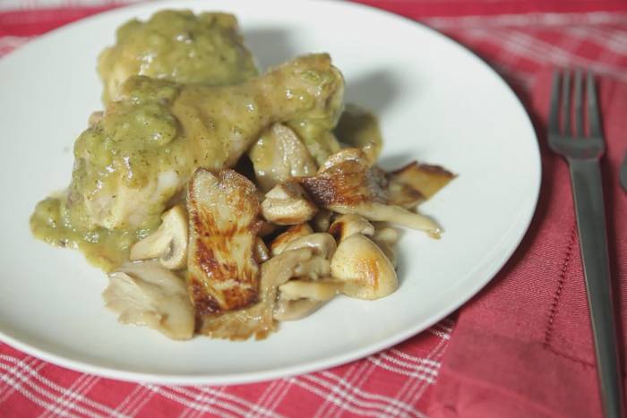 Pollo en salsa verde