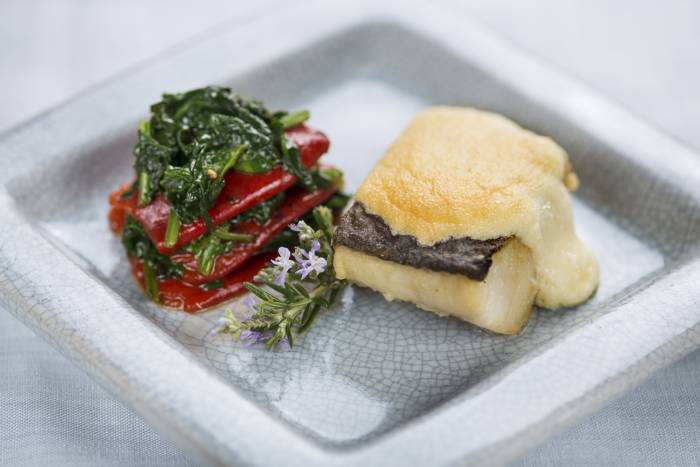 Bacalao con muselina de ajo